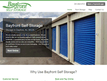 Tablet Screenshot of bayfrontselfstorage.com